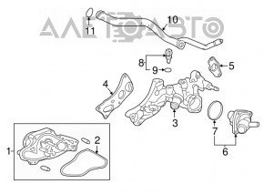 Корпус термостата Acura MDX 14-15 без клапана ЕГР