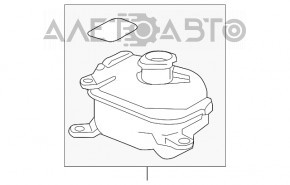 Бачок охолодження інвертора Honda Accord 17 рест hybrid