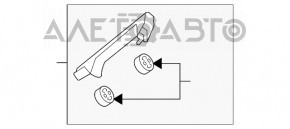Кронштейн глушителя передний VW Jetta 11-18 USA без резинок