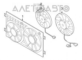 Диффузор кожух радиатора голый VW Beetle 12-19 2.5