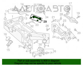 Важіль поперечний задній правий Audi Q3 8U 15-18