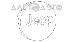 Центральний ковпачок на диск Jeep Renegade 15- тички, подряпини
