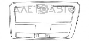 Плафон освещения передний Chrysler 300 11- под люк черн