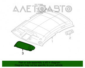 Козирок правий Chrysler 300 11- черн