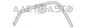 Накладка арки крыла передняя правая Jeep Grand Cherokee WK2 14-16 графит, сломаны крепления, трещина