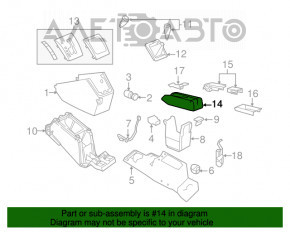 Подлокотник Jeep Compass 11-16 черн