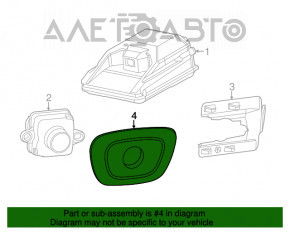 Накладка камеры заднего вида Jeep Cherokee KL 14-18