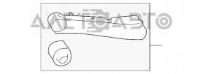 Важіль поздовжній лівий задній Subaru b9 Tribeca потрісканий сайлент