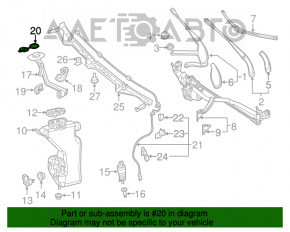 Кришка бачка омивача Mercedes CLA 14-19