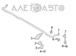 Скоба крепления заднего стабилизатора правая Subaru Forester 19- SK