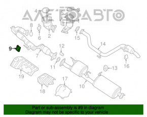 Кронштейн приймальної труби Nissan Pathfinder 13-20