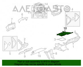 Накладка простору ніг пасажира Chevrolet Volt 11-15 черн