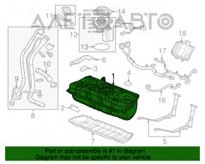 Паливний бак Chevrolet Volt 11-15
