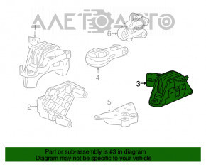 Подушка двигателя левая Chevrolet Volt 11-15