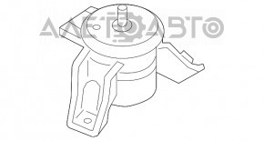 Подушка двигателя правая Kia Sorento 16-20 2.4