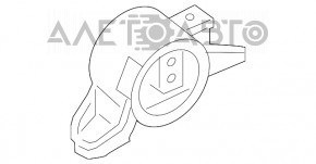 Подушка двигуна ліва Kia Forte 4d 14-16 дорест 1.8 АКПП