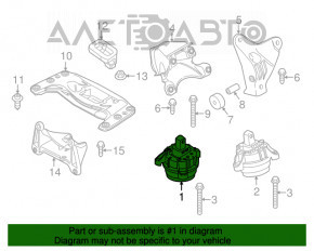 Подушка двигателя правая BMW 5 F10 10-17 3.0T RWD