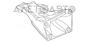 Кронштейн подушки двигателя правый BMW F30 12-16 rwd N20