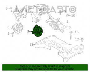 Подушка двигуна ліва BMW X3 G01 19-21 2.0T RWD