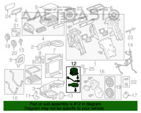 Мотор вентилятор печки Chevrolet Volt 11-15