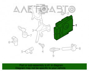 Блок ECU комп'ютер двигуна Subaru Outback 15-19