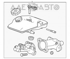 Главный тормозной цилиндр с бачком Chevrolet Volt 11-15