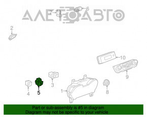 Кнопка parking Chevrolet Impala 14-20 черн