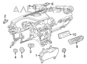 Кнопка parking Chevrolet Impala 14-20 черн