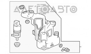 Бачок омивача Chevrolet Volt 13-15 рест без горловини та датчика
