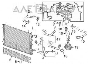 Сітка радіаторів захисна Chevrolet Volt 11-15 тип 1 зламана клямка