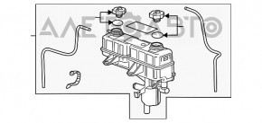 Бачок охлаждения электрического двигателя Chevrolet Volt 11-15 с крышками