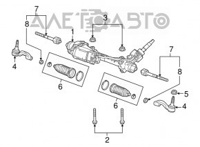 Рулевая тяга с наконечником левая Chevrolet Camaro 16-