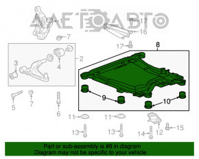 Подрамник передний Chevrolet Volt 14-15