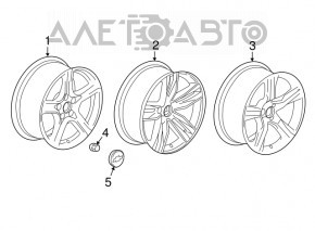 Диск колесный R20 Chevrolet Camaro 16- SS 8.5J et25