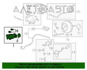 Главный тормозной цилиндр Chevrolet Impala 14-20 с бачком