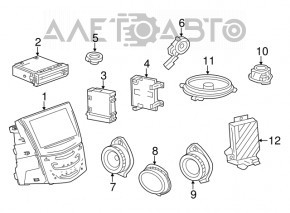 Підсилювач Cadillac CTS 14- BOSE