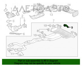 Кронштейн глушителя правый Chevrolet Camaro 16-