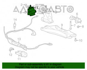 Подушка двигуна ліва Cadillac CTS 14-2.0T RWD