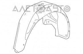 Підкрилок задній правий Chevrolet Volt 11-15 зламане кріплення