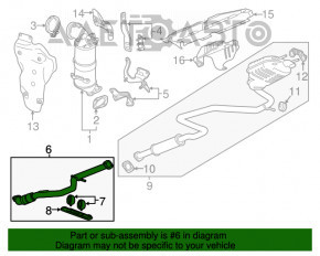 Приймальна труба Chevrolet Malibu 16-1.5T