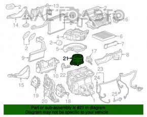 Мотор вентилятор печки Chevrolet Camaro 16-