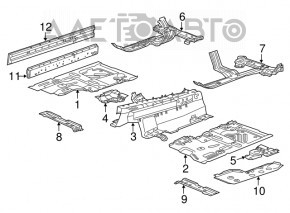 Захист днища прав Chevrolet Camaro 16 - відсутній фрагмент