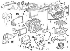 Мотор вентилятор пічки Chevrolet Malibu 16-