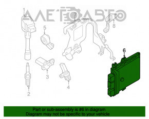 Блок ECU комп'ютер двигуна Infiniti JX35 14-17 Hybrid