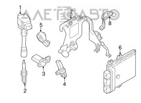 Блок ECU комп'ютер двигуна Infiniti JX35 14-17 Hybrid