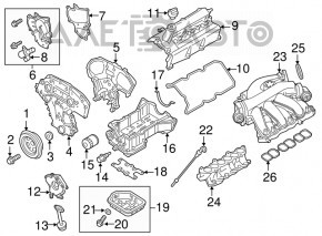 Регулятор фаз ГРМ левый Nissan Pathfinder 13-20 VQ35DE 3.5