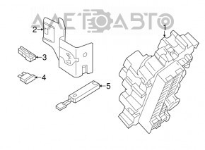Блок предохранителей подторпедный Nissan Leaf 11-17