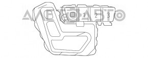 Управління сидінням з пам’яттю перед правами Mercedes GLA 15-20