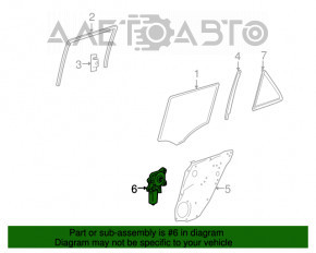 Стеклоподъемник мотор задний правый Mercedes X164 GL