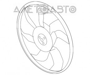 Крыльчатка вентилятора охлаждения Kia Sorento 16-20